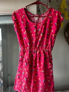 Mossimo Supply Co. Bright Pink Floral Casual Dress